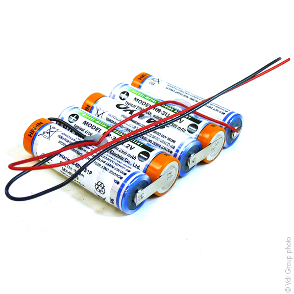 Pack(s) Batterie Nimh 5x AA 5S1P ST1 6V 2.7Ah FIL