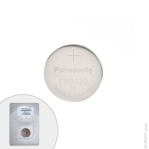 Blister(s) x 1 Pile bouton lithium blister CR3032 PANASONIC 3V 500mAh