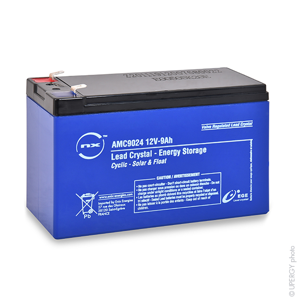 Batterie(s) Batterie lead crystal 6-HCNFJ-7.2 12V 9Ah F6.35