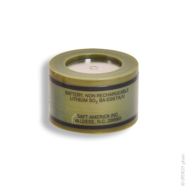 Pile(s) Pile lithium BA-5567 A/U 1/3C 3V 1Ah