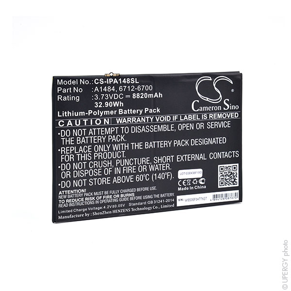 Batterie(s) Batterie tablette 3.73V 8820mAh