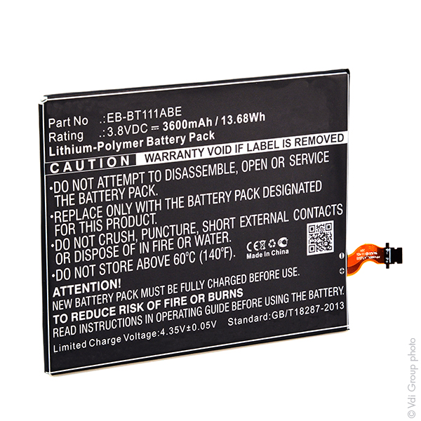 Batterie(s) Batterie tablette 3.8V 3600mAh