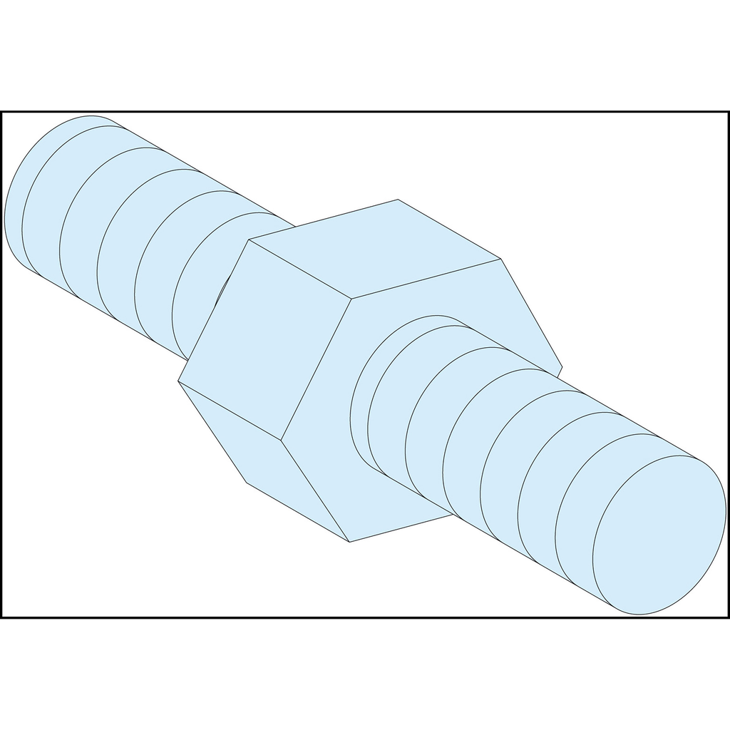 PrismaSeT G - Entretoise hexagonale - M6 - Haut.=9mm - lot de 4