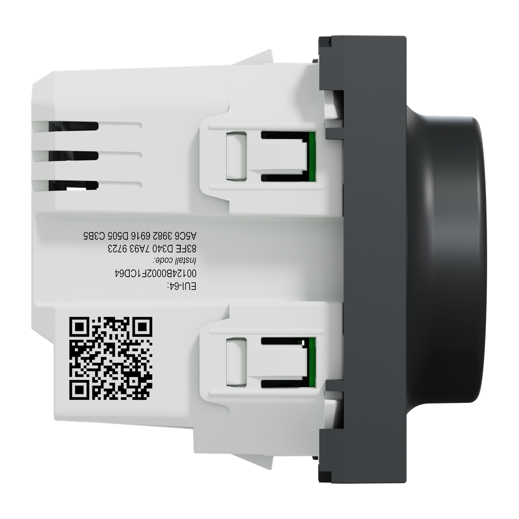 Wiser Unica - variateur rotatif - 2 fils - zigbee - anthracite - méca seul
