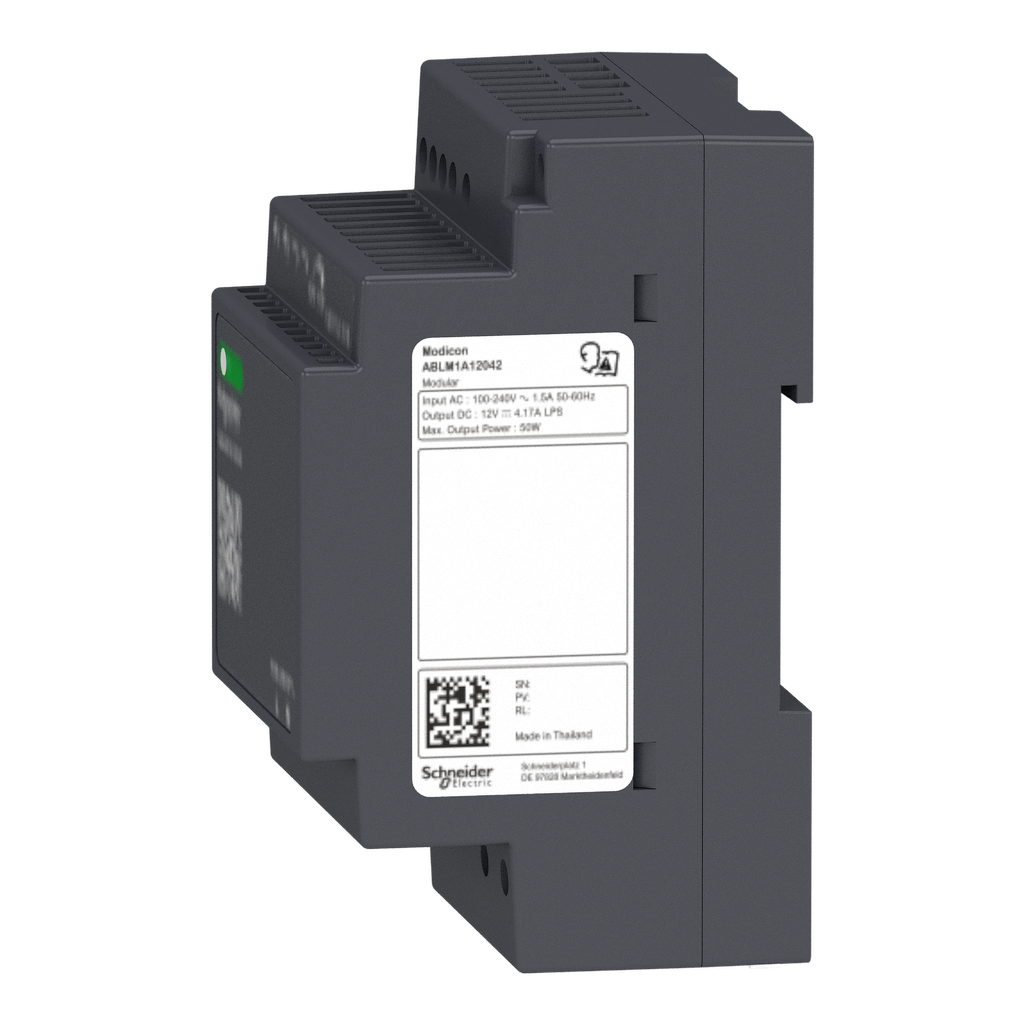 Modicon ABL - alimentation à découpage - 5A - 100 à 240Vca mono/biphasé - 12Vcc