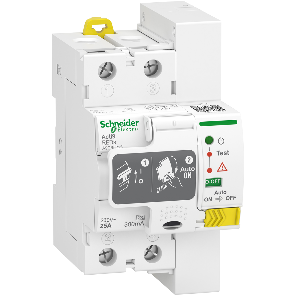 Acti9 REDs - interrupteur différentiel - 2P - 25A - 300mA - A