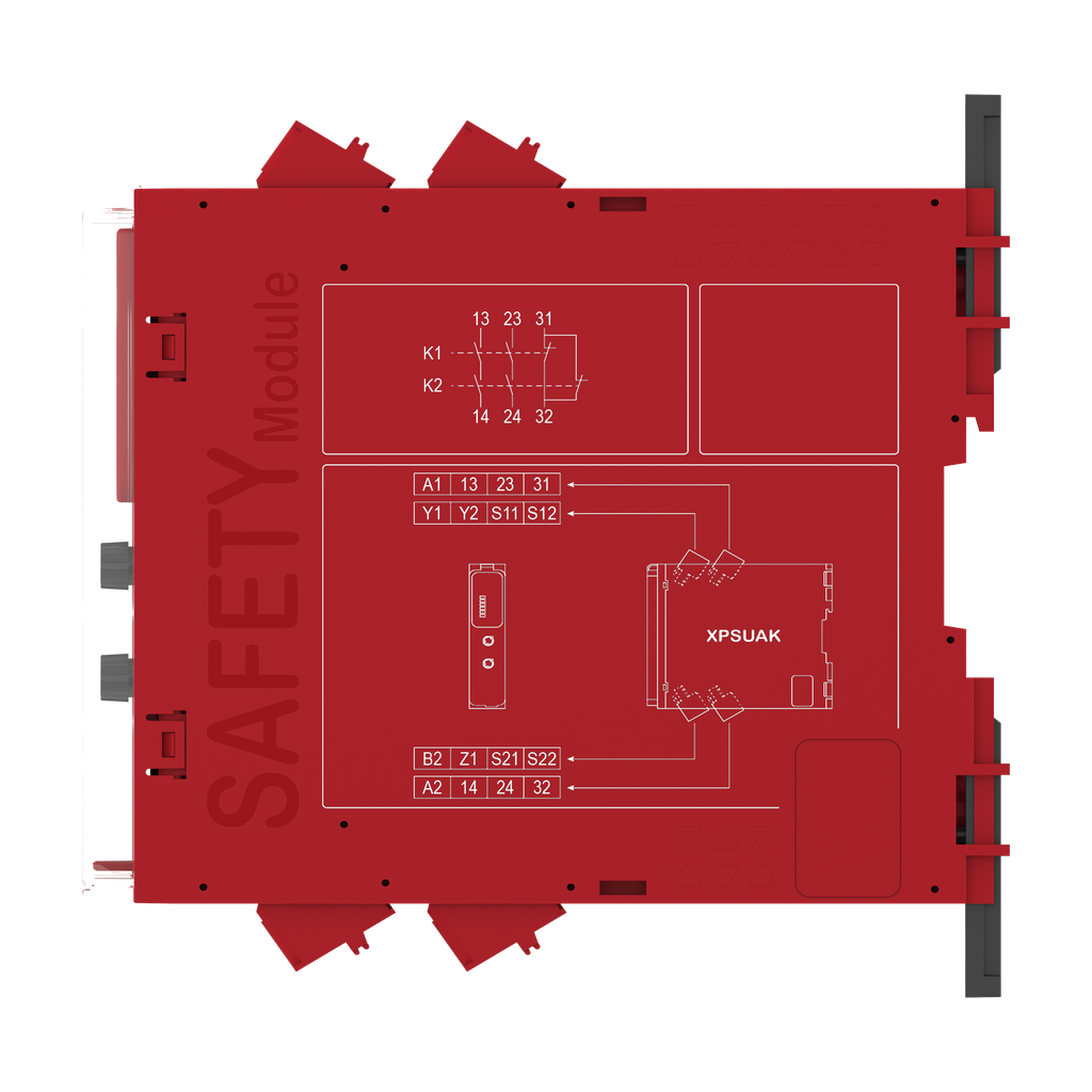 Preventa XPSU - Module sécurité multifonction - Cat4 - 2F1O - 48-240V - ressort