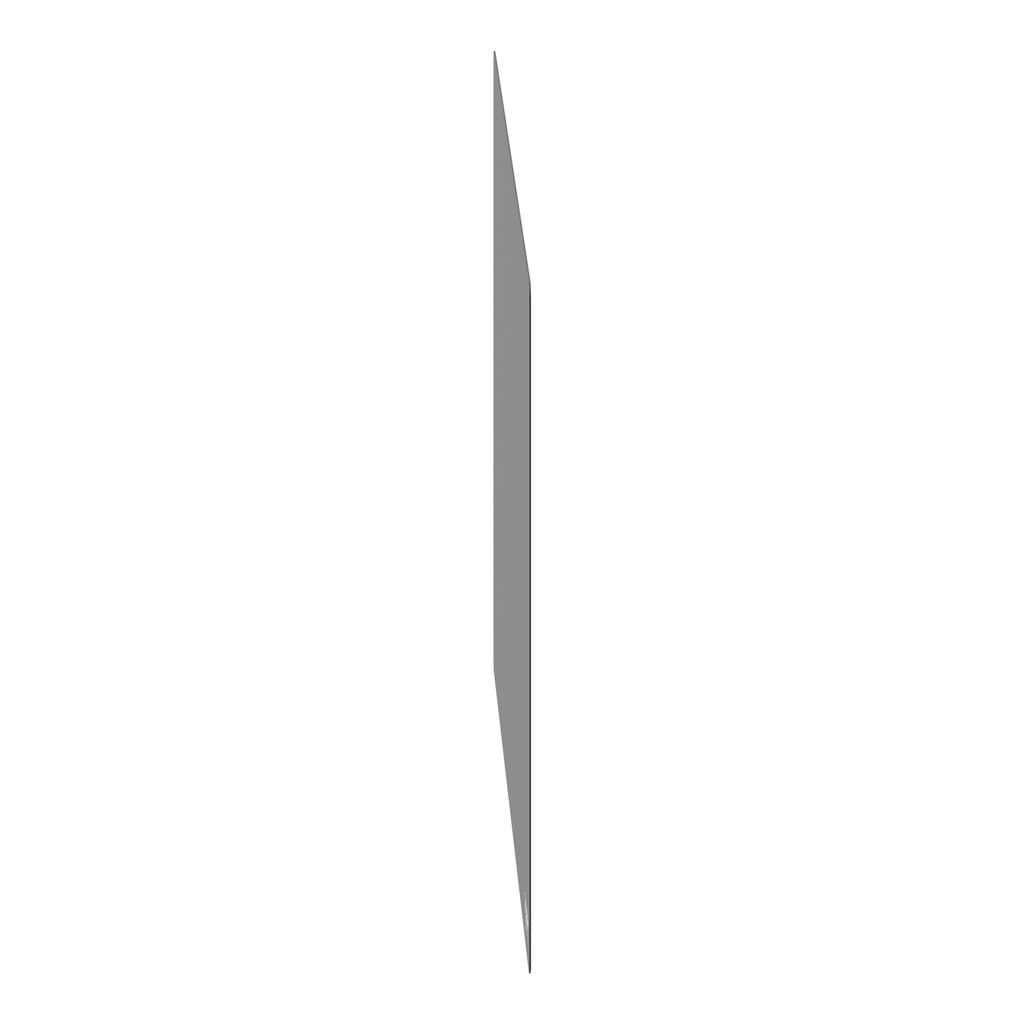 Harmony - plastron - panneau vierge - 400x200 - non marqué - plastique - noir