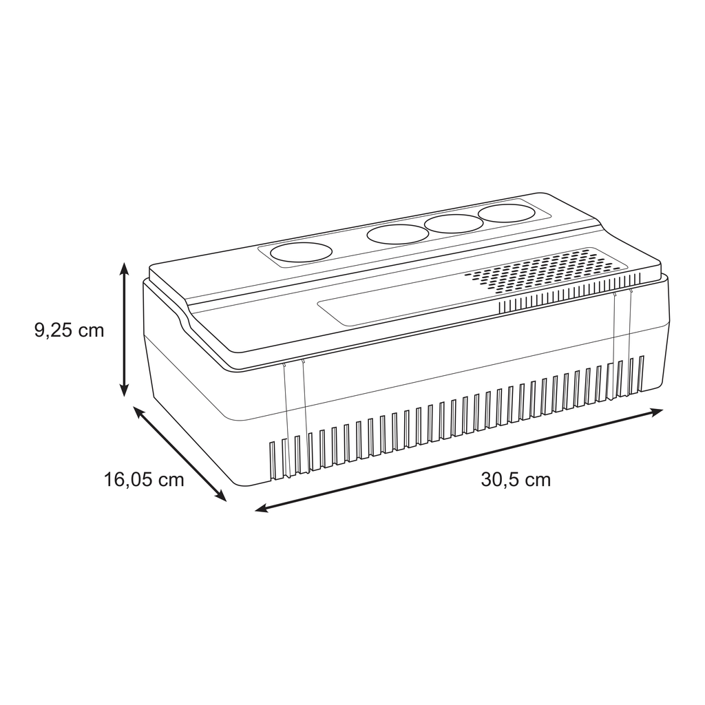 Easy UPS BVS - onduleur 1 ph line-interactive - 230V - 800VA - 4 prise Schuko/FR