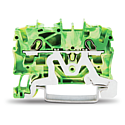 TOPJOB®S : Borne de protection 2C / 2,5 (4) mm² / Vert-Jaune
