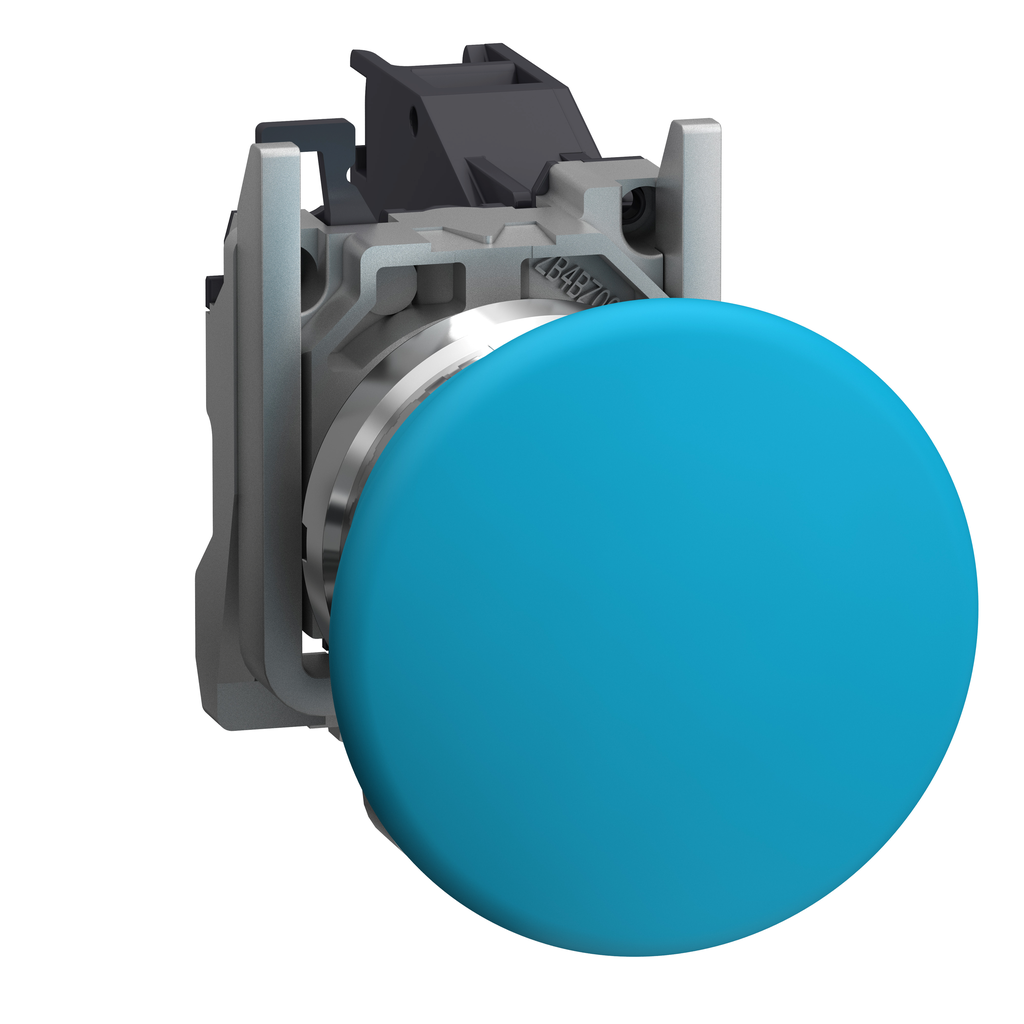 Harmony XB4 - bouton poussoir impuls Atx gaz - coup poing Ø40 - bleu - 1F - vis