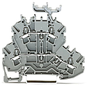 TOPJOB®S : Borne 2 étages 2,5 (4) mm² / Gris-Gris / Support