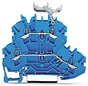 TOPJOB®S : Borne 2 étages 2,5 (4) mm² / Bleu-Bleu / Support