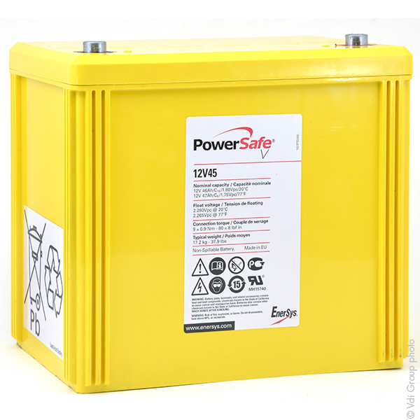 Batterie(s) Batterie onduleur (UPS) PowerSafe V 12V45 12V 46Ah M6-F