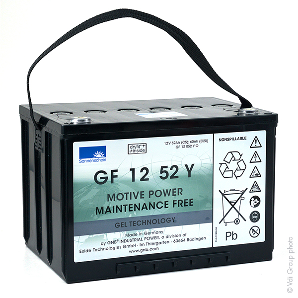 Batterie(s) Batterie traction SONNENSCHEIN GF-Y GF12052Y0 12V 60Ah M6-F