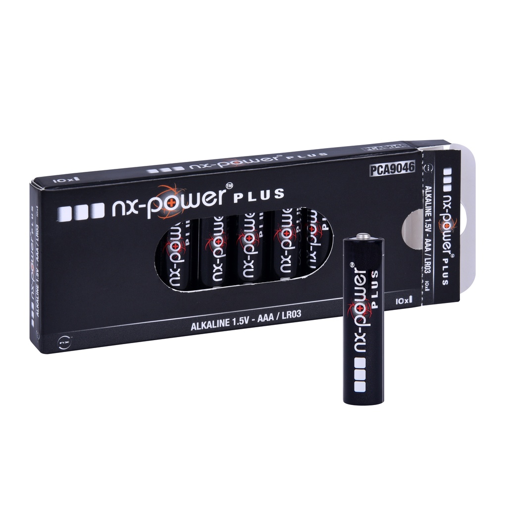 Boîte(s) de 10 Pile alcaline LR03 - AAA Nx-Power Plus 1.5V 1.46Ah