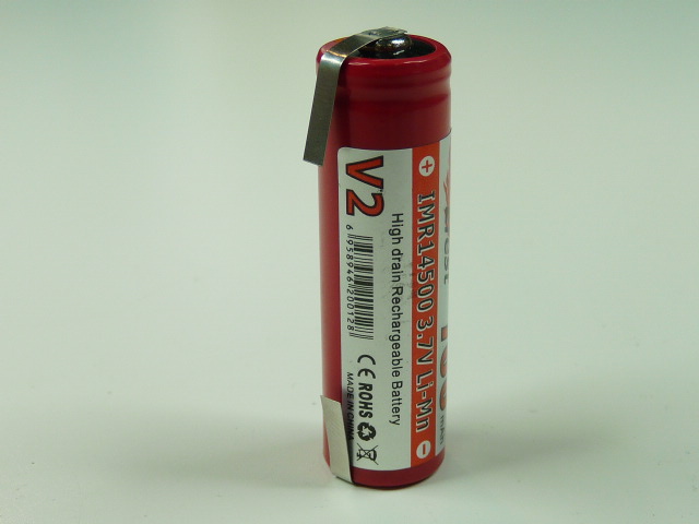 Accumulateur(s) Accus Lithium-Ion 14500 3.7V 650mAh T2