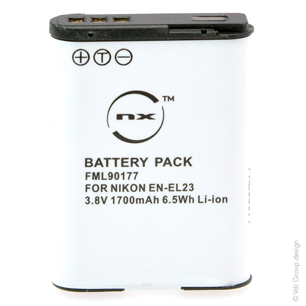 Blister(s) x 1 Batterie appareil photo - caméra 3.8V 1700mAh