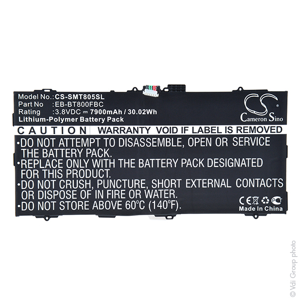 Batterie(s) Batterie tablette 3.8V 7900mAh