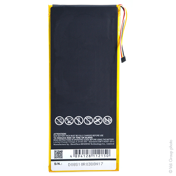 Batterie(s) Batterie tablette 3.7V 3300mAh