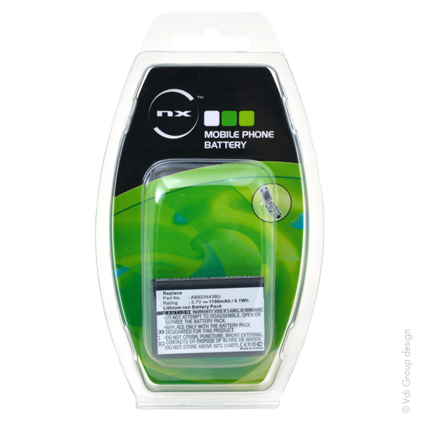 Blister(s) x 1 Batterie téléphone portable pour Samsung 3.7V 1100mAh