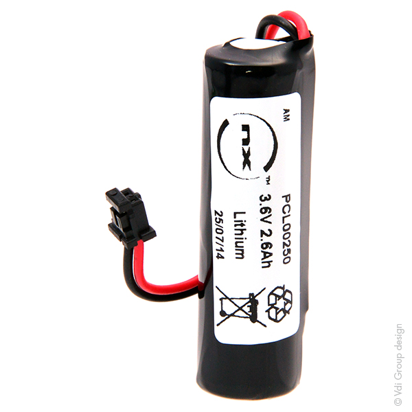 Pile(s) Pile lithium industrie 1x AA 1S1P ST1 3.6V 2600mAh FC