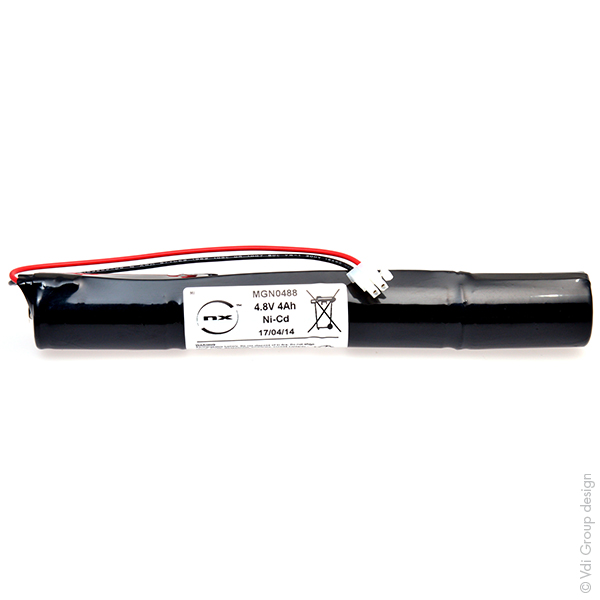 Accumulateur(s) Batterie eclairage secours 4x D VNT 4S1P ST4 4.8V 4.2Ah Molex
