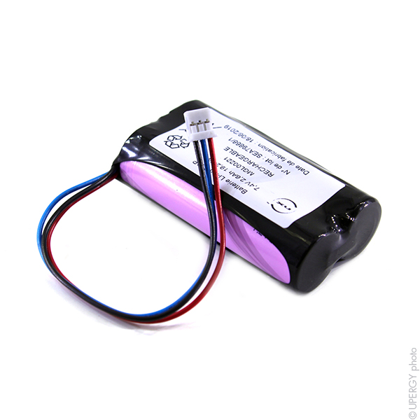 Pack(s) Batterie Li-Ion 2x 18650 2S1P ST1 7.2V 3.5Ah JST