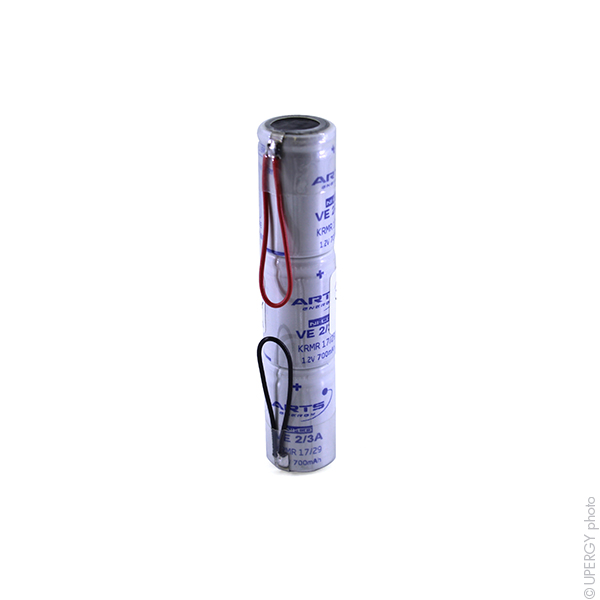 Pack(s) Batterie Nicd  VE 2/3 A600 3.6V 600mAh SG/F