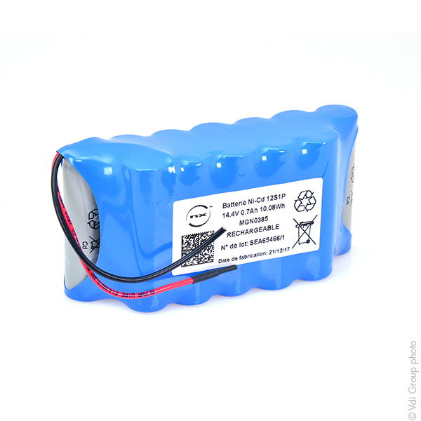 Pack(s) Batterie Nicd 12x AA 12S1P ST7 14.4V 700mAh F80