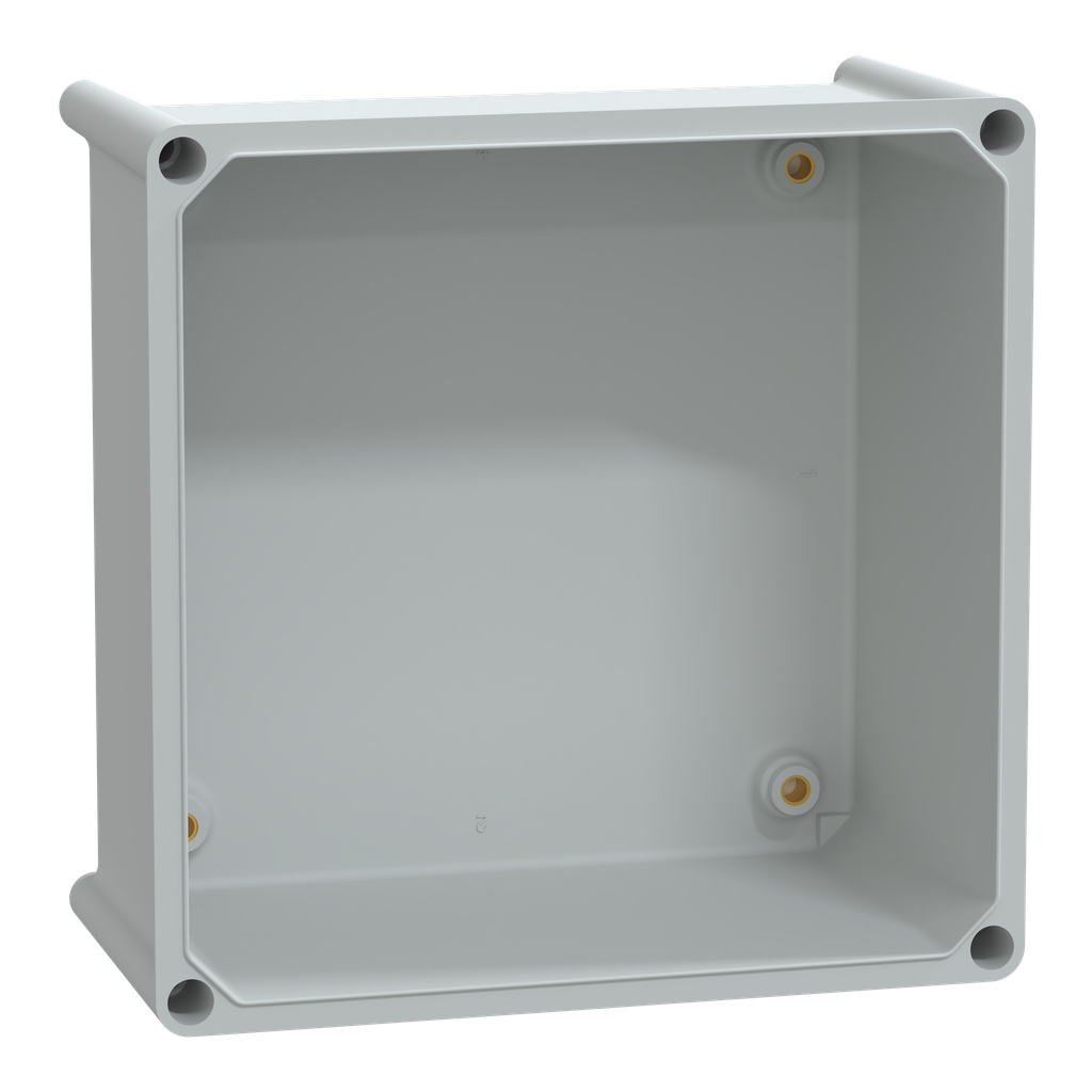 PanelSeT PLS - Boite avec Couvercle transparent 27x27x18 Ral 7035