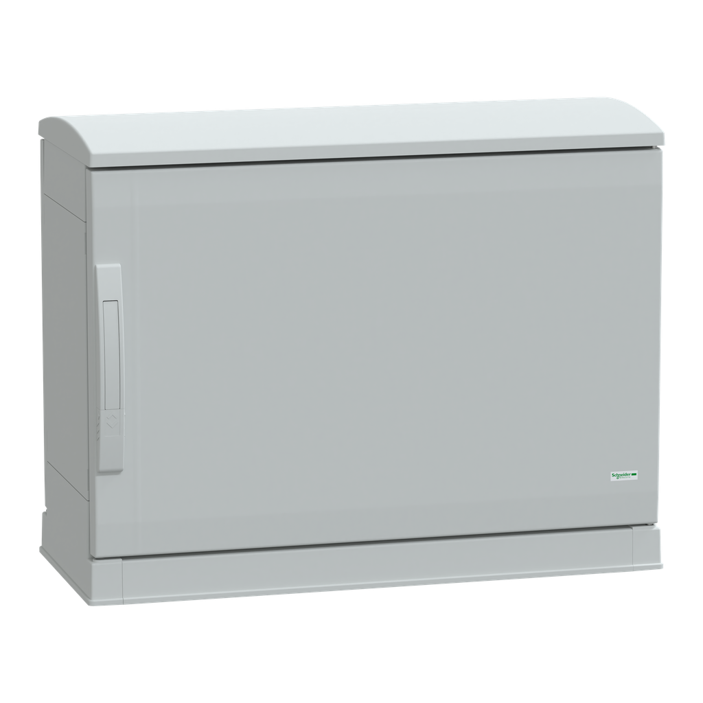 PanelSeT - Armoire polyester socle + toit 500x750x320 - IP44 Ral 7035