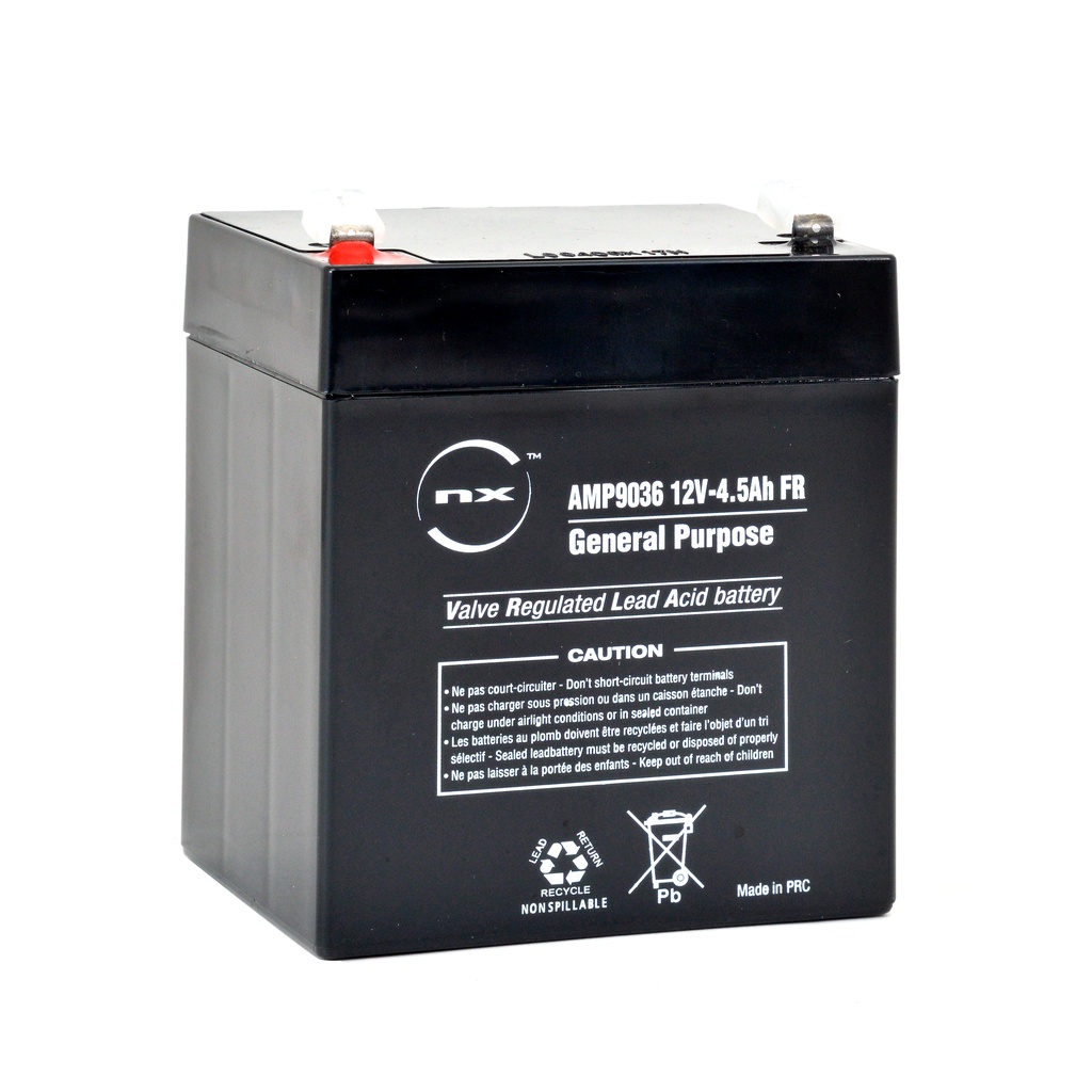 Unité(s) Batterie plomb AGM NX 4.5-12 General Purpose FR 12V 4.5Ah F4.8