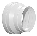 Réduction conique en plastique, raccordement D 100/80 mm