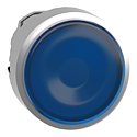 Harmony XB4 - tête bouton poussoir - affleurant pour étiquette - Ø22 - bleu