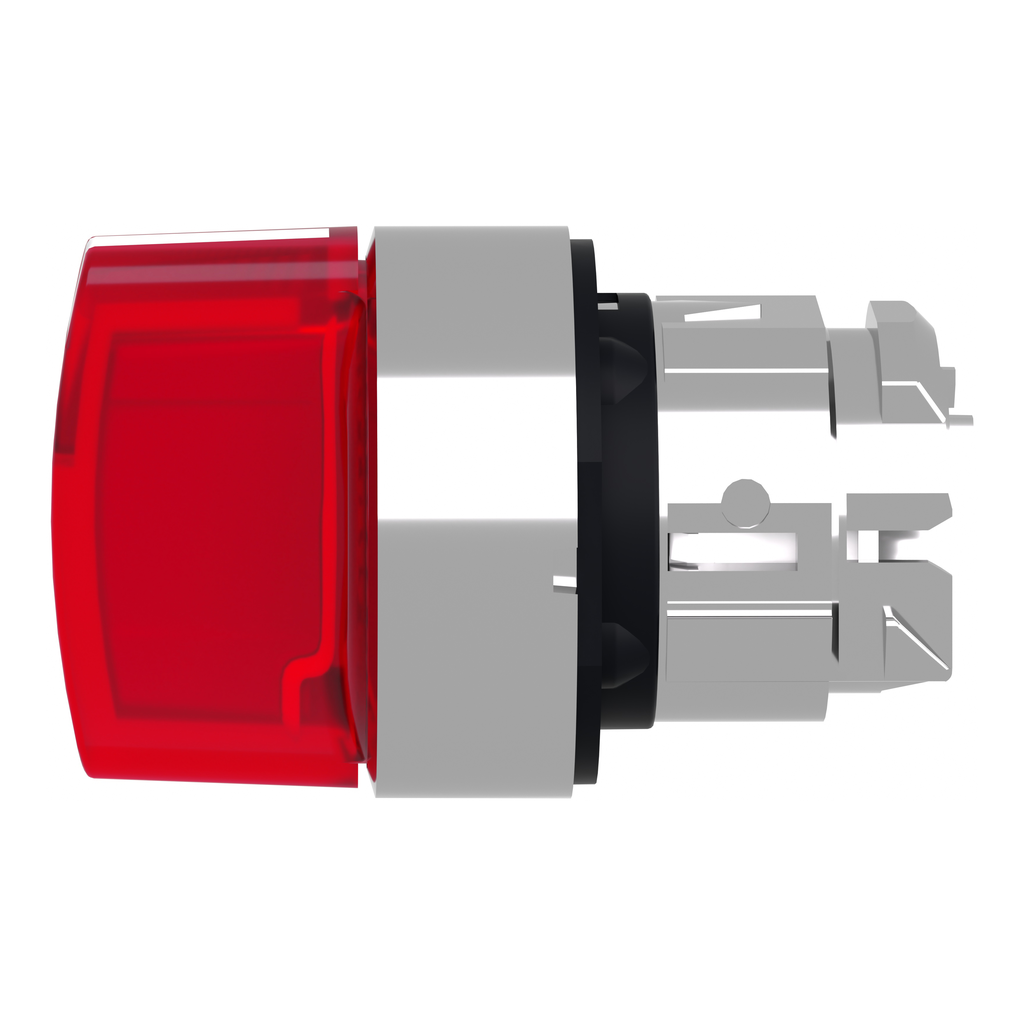 Harmony XB4 - tête bouton à manette lumineux - Ø22 - 3 pos rap C - rouge