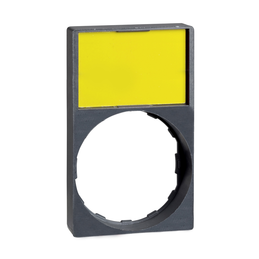 Harmony porte étiquette 30 x50 mm affleurant - Ø22 - avec étiquette vierge