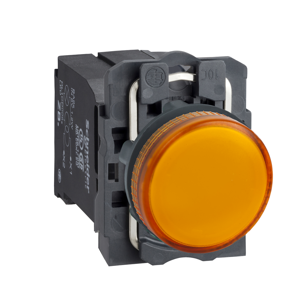 Harmony XB5 - voyant lumineux BA9s - Ø22 - orange - 230V - vis étrier