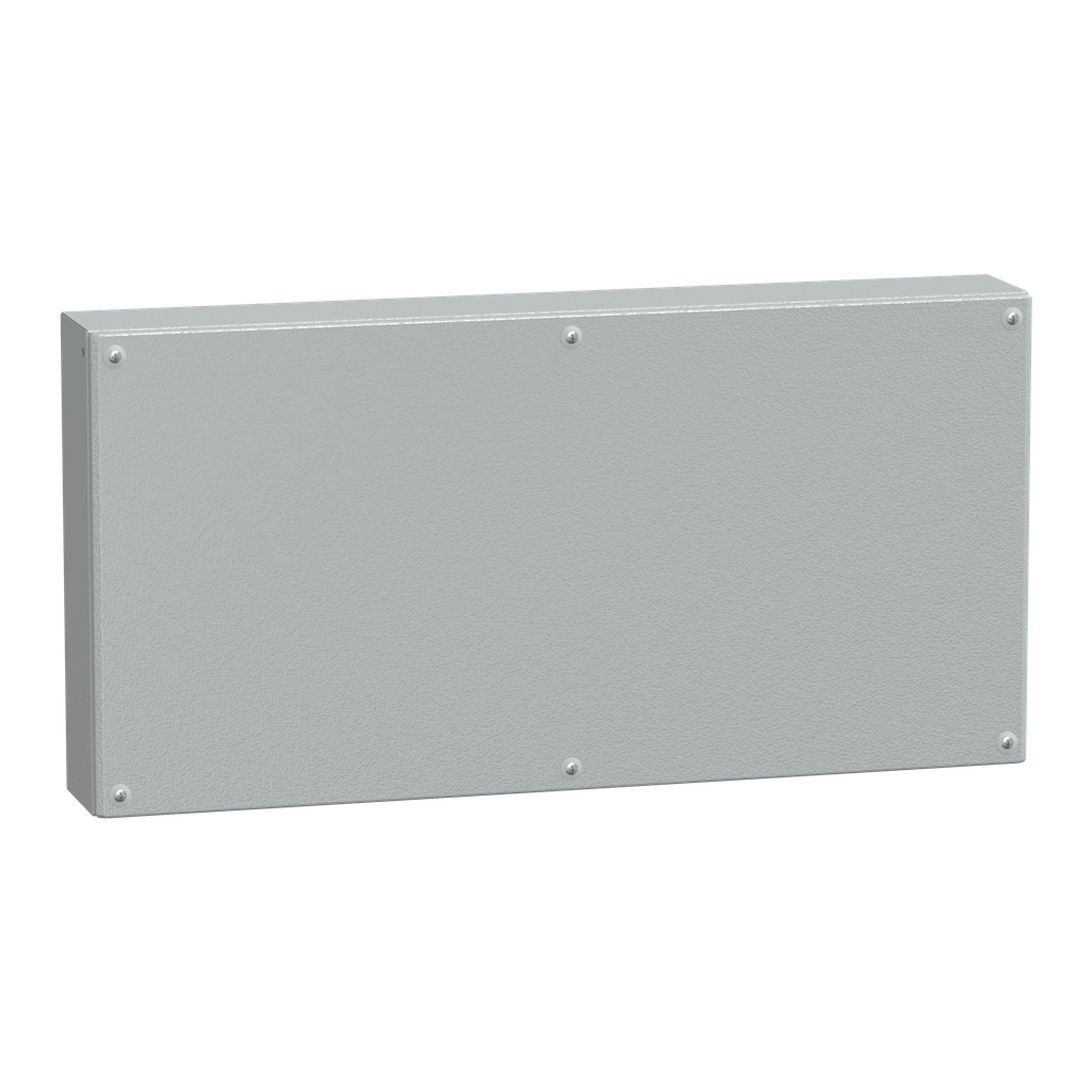 PanelSeT SBM - boite acier - 400x80x120mm - couvercle plein