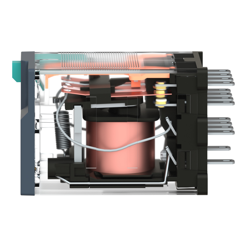 Harmony Relay RXM - relais miniature - embrochab - test+DEL - 4OF - 6A - 125VDC