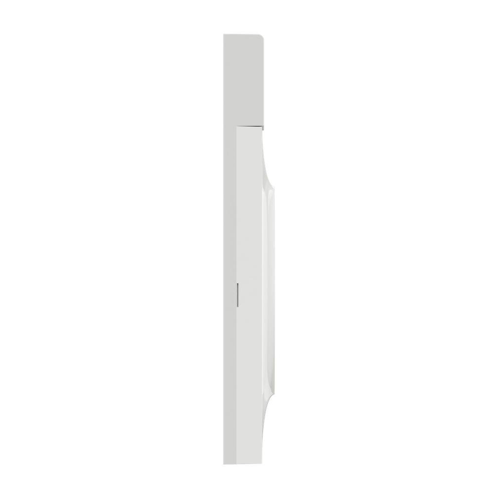 Odace 2011 Styl Pratic - plaque avec porte-étiquette 1 poste blanc