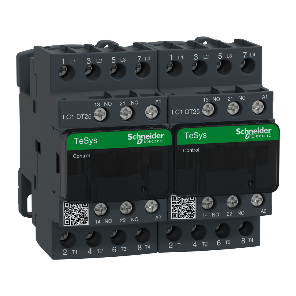 TeSys LC2D - contacteur inverseur - 4P - AC-1 440V - 25A - bobine 120Vca