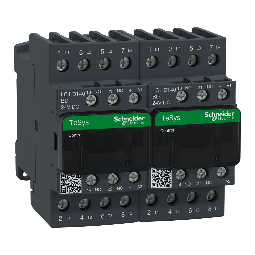 TeSys LC2D - contacteur inverseur - 4P - AC-1 440V - 40A - bobine 24Vcc
