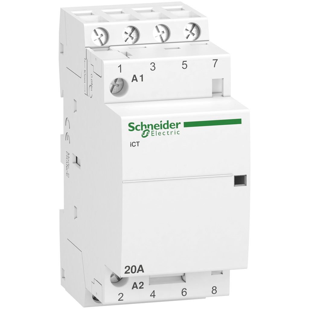 Acti9 iCT - Contacteur auxiliarisable - 3P - 20A - 4NO - 220/240Vca - 50Hz