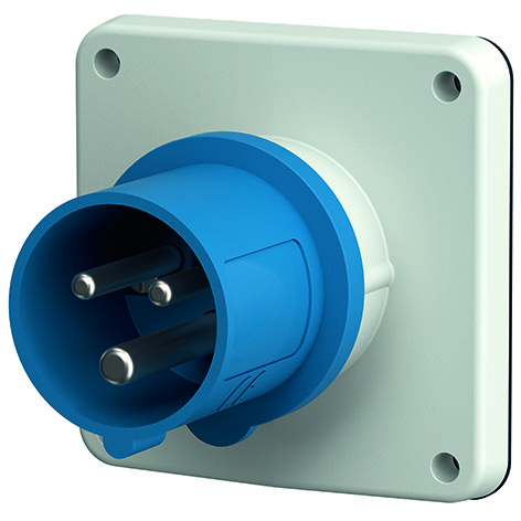 Socle connect. 16A 3P 6h IP44