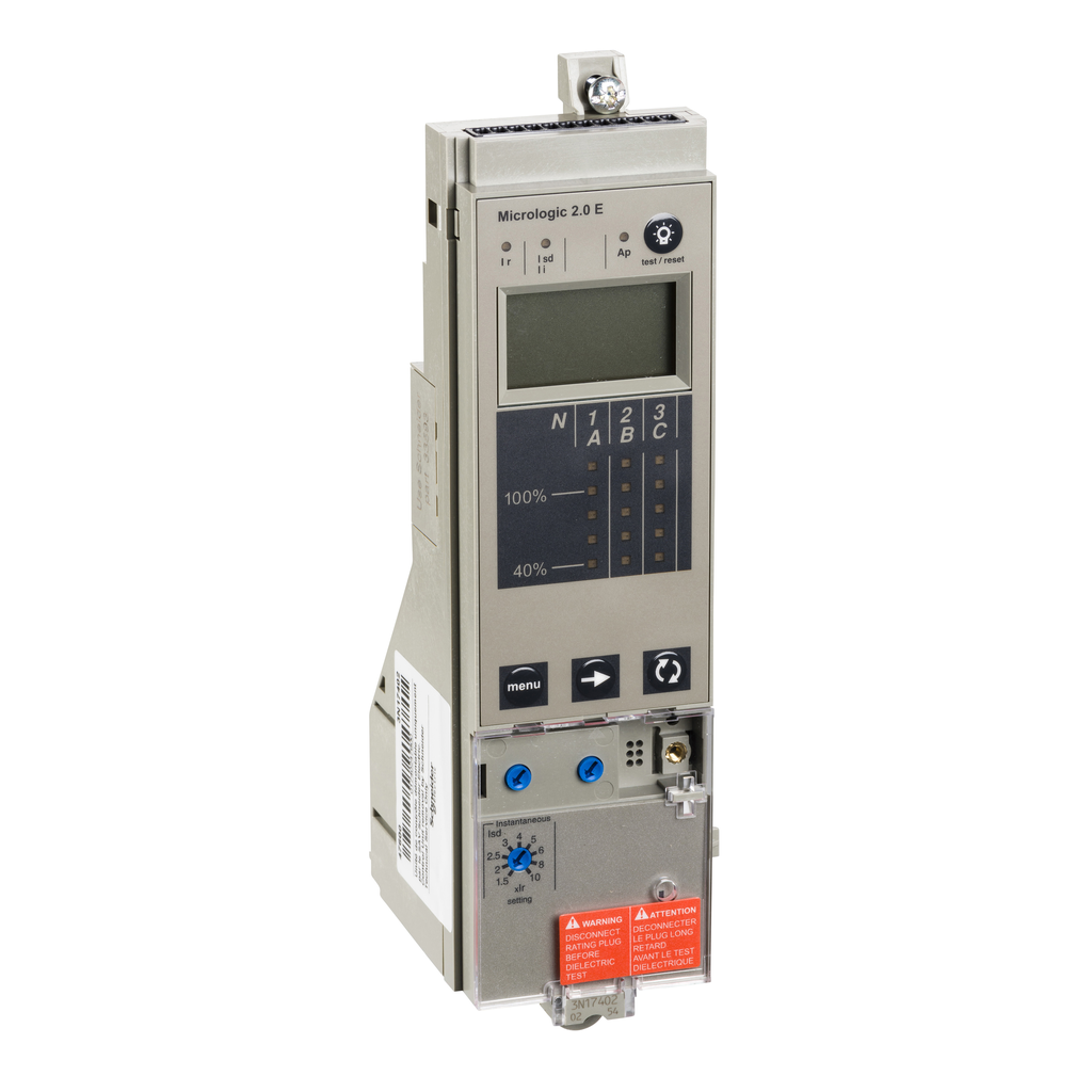 ComPact NS630-3200 - déclencheur Micrologic 2.0E - 3P-4P - débrochable