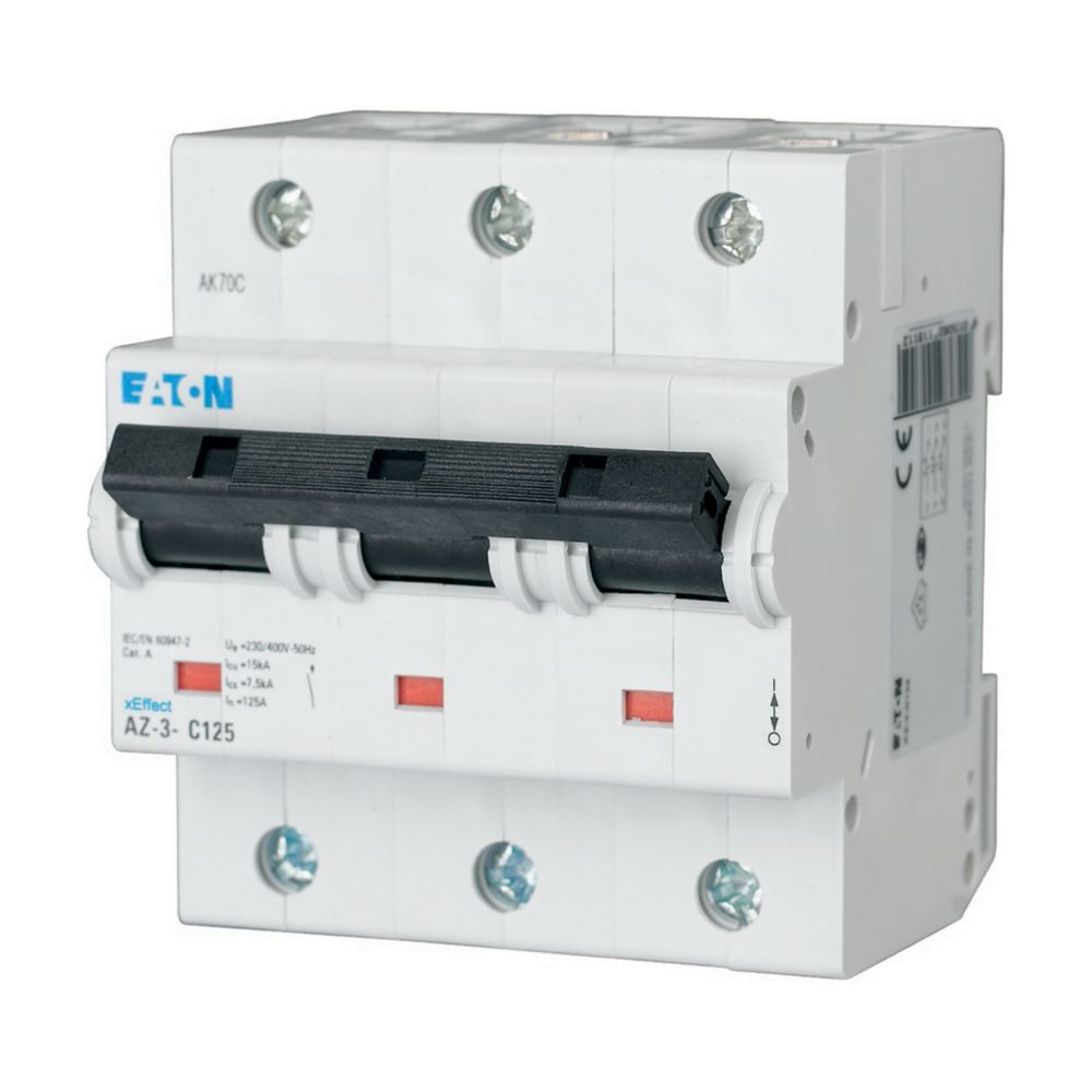Disjoncteur modulaire AZ haut pdc , 20A, 3P, 25kA (IEC/EN 60947-2), courbe C