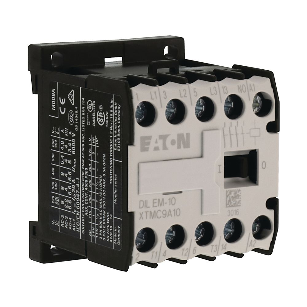 Contacteur de puissance, 3p+1F, 4kW/400V/AC3