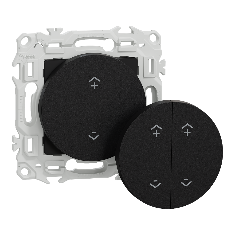 Wiser Odace - interrupteur centralisé sans fils 2 ou 4 boutons - noir onyx