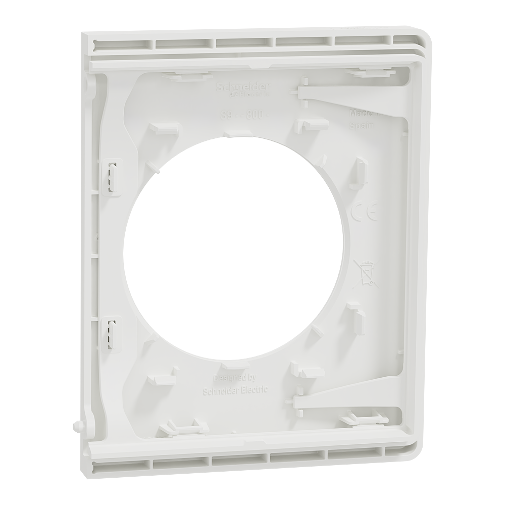 Odace Architecte - plaque de finition latérale - couleur Blanc craie